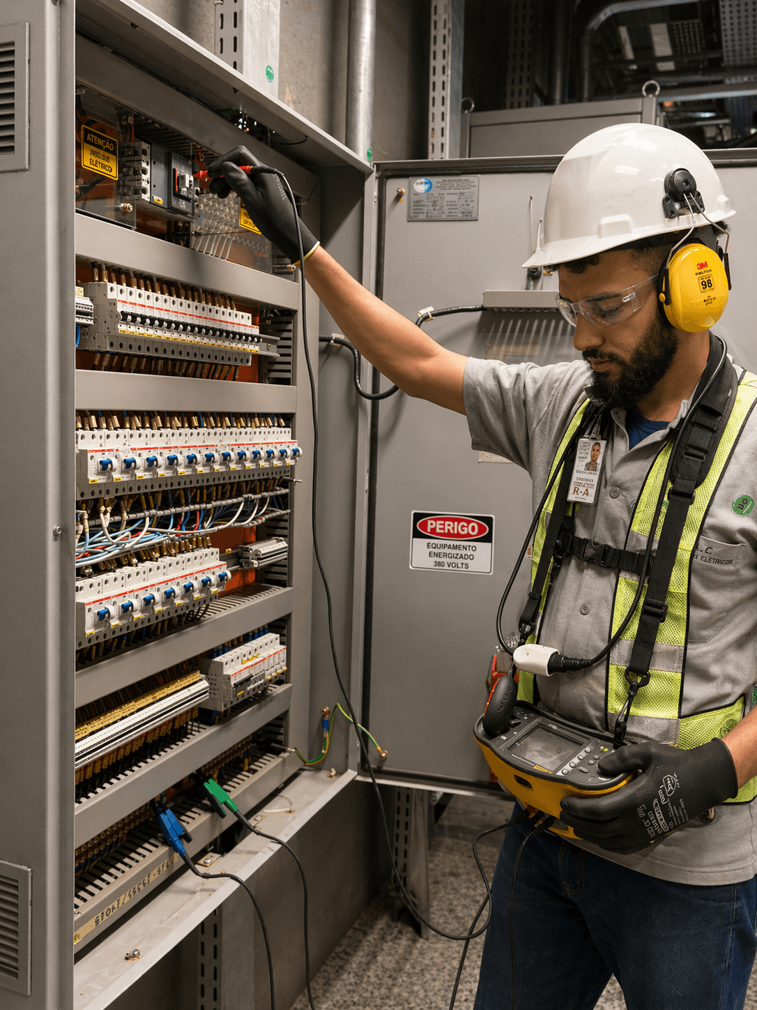 Sistema SPDA para-raios instalado
